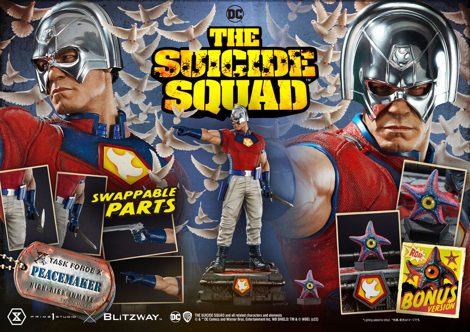 The Suicide Squad Statue 1/3 Peacemaker Bonus Version 79 cm