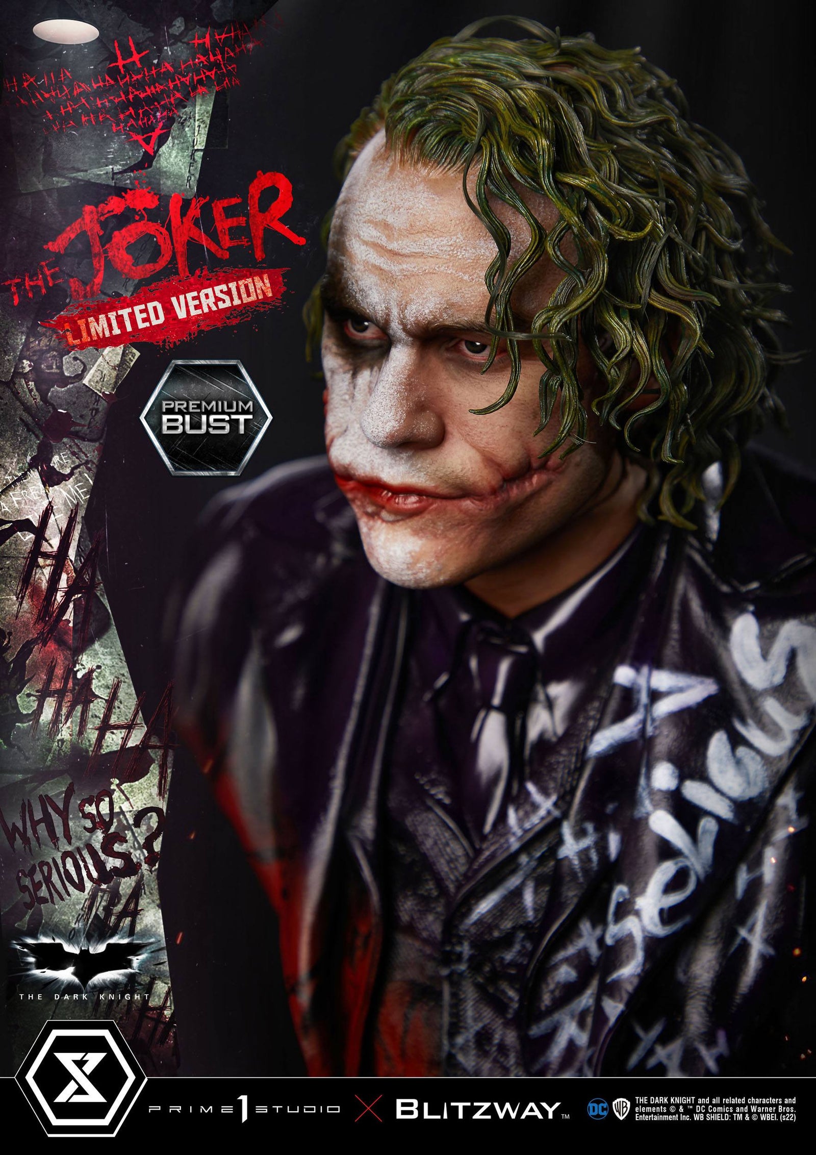 The Dark Knight Premium Bust The Joker Limited Version 26 cm