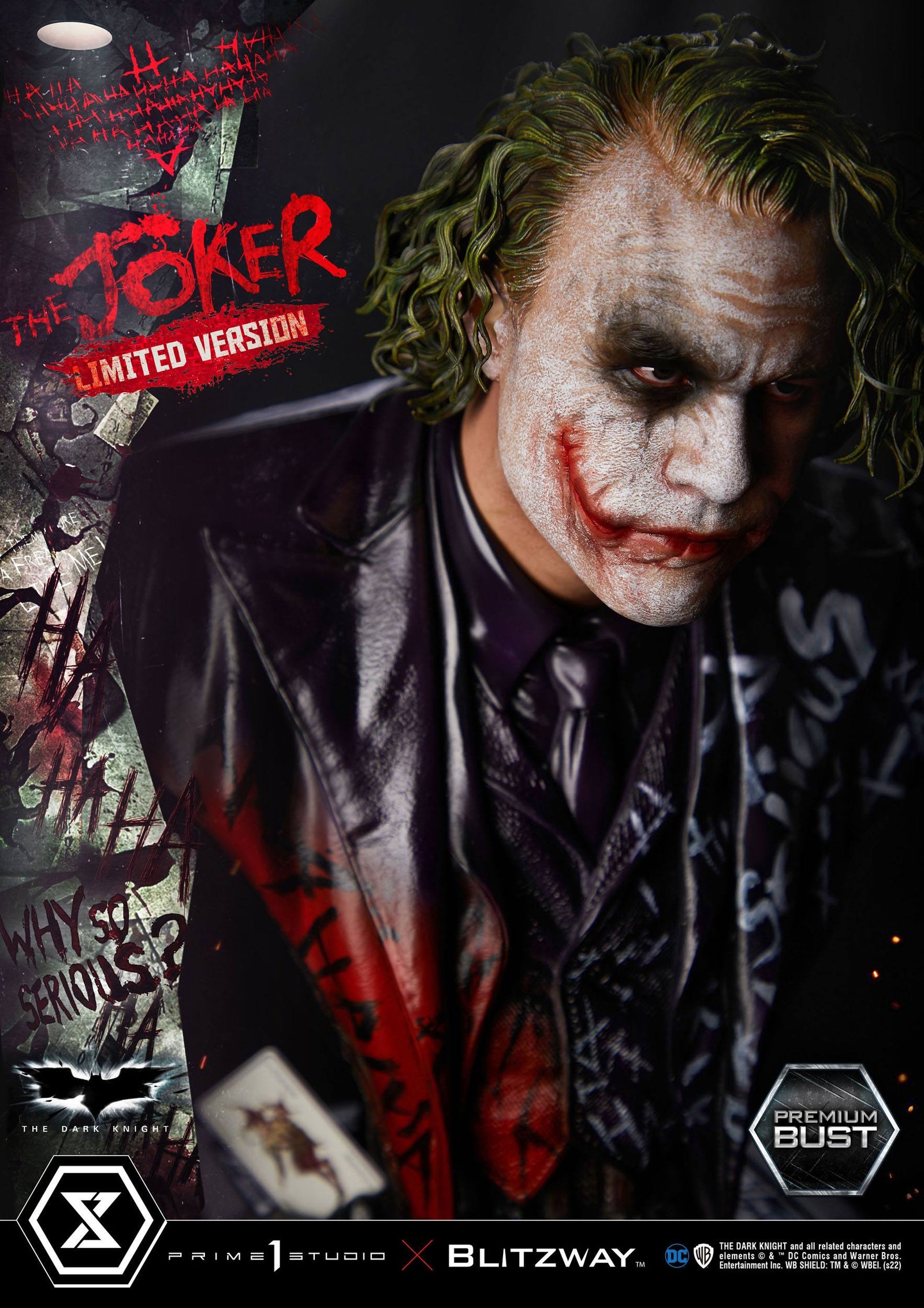 The Dark Knight Premium Bust The Joker Limited Version 26 cm