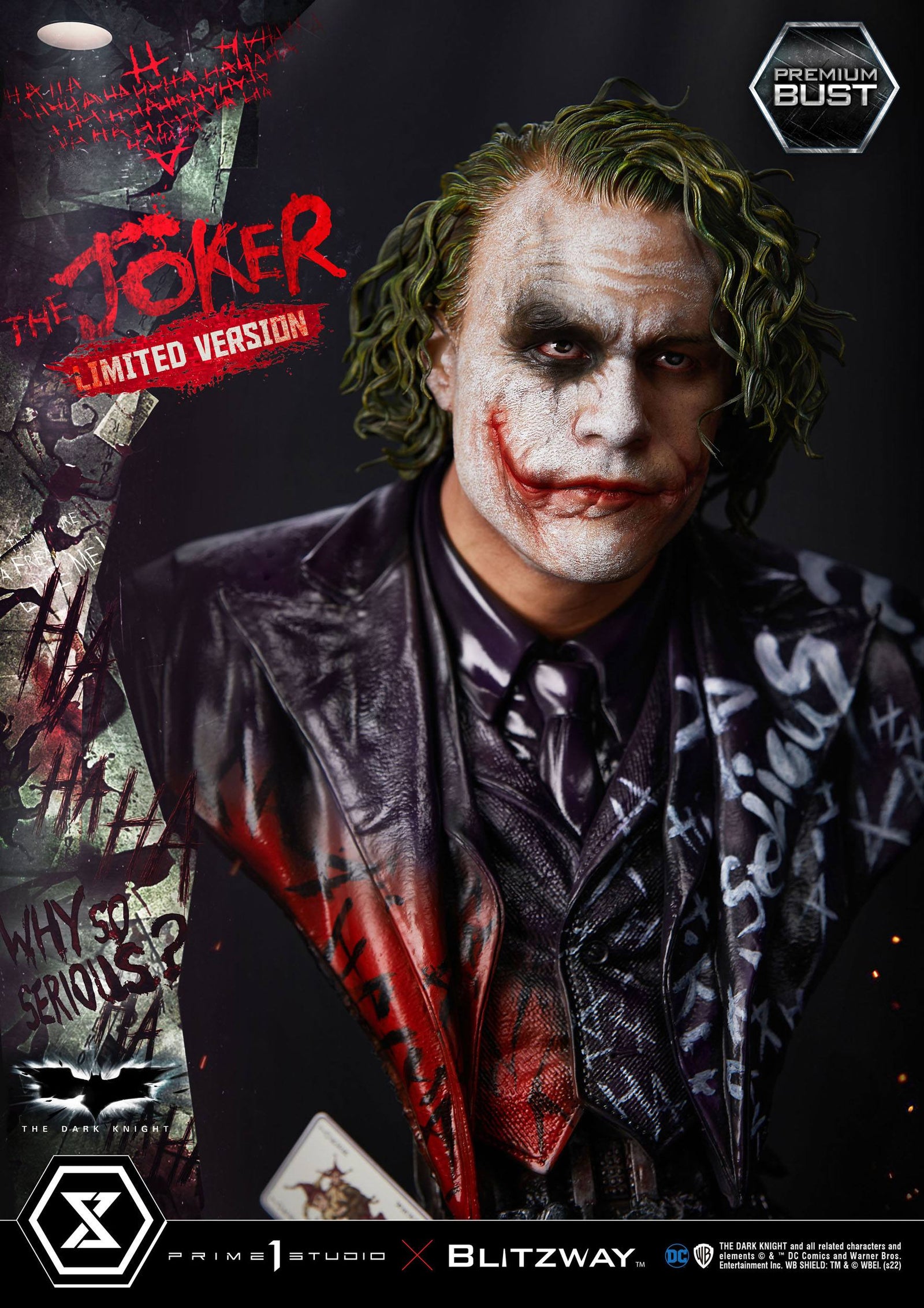 The Dark Knight Premium Bust The Joker Limited Version 26 cm