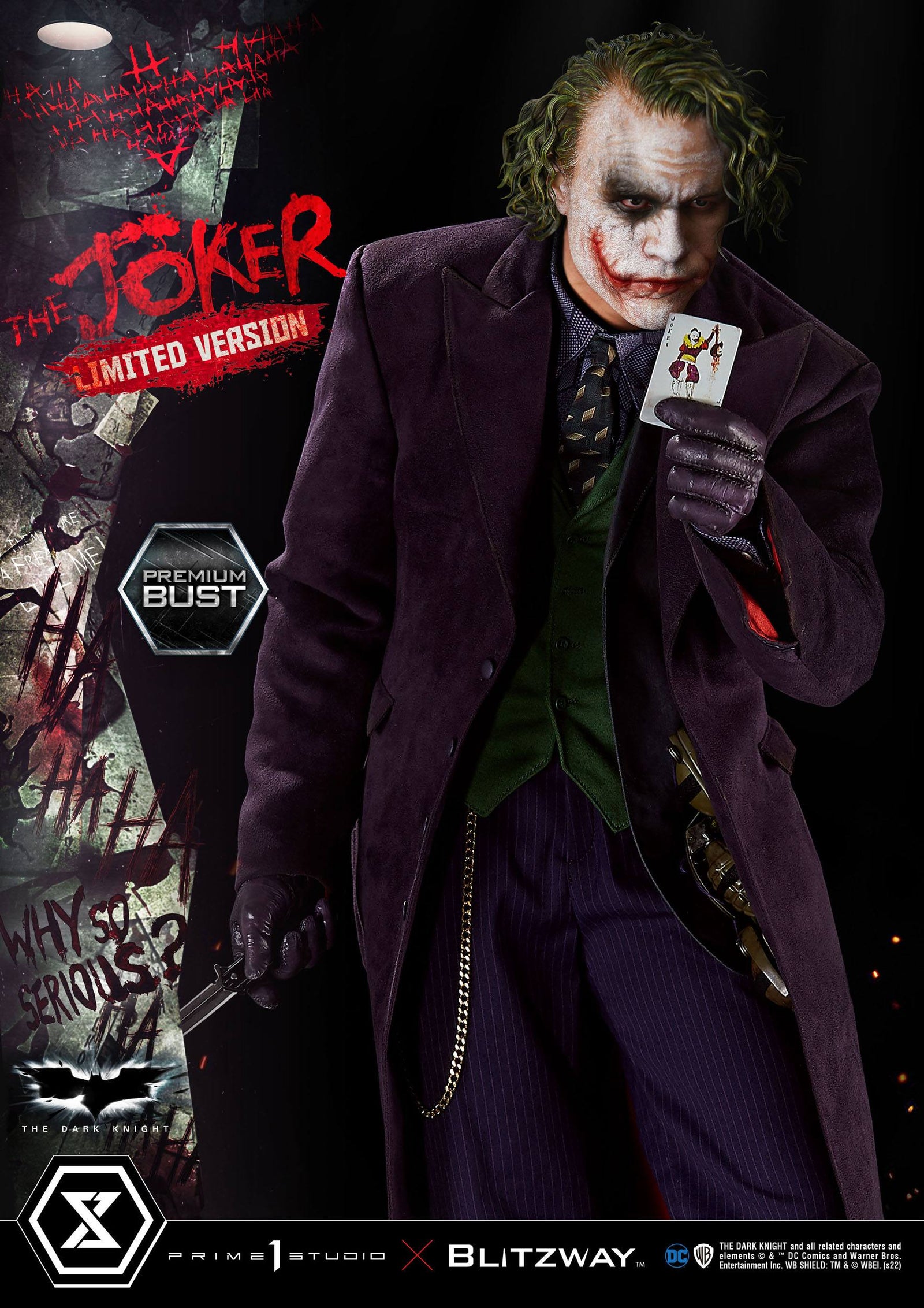 The Dark Knight Premium Bust The Joker Limited Version 26 cm
