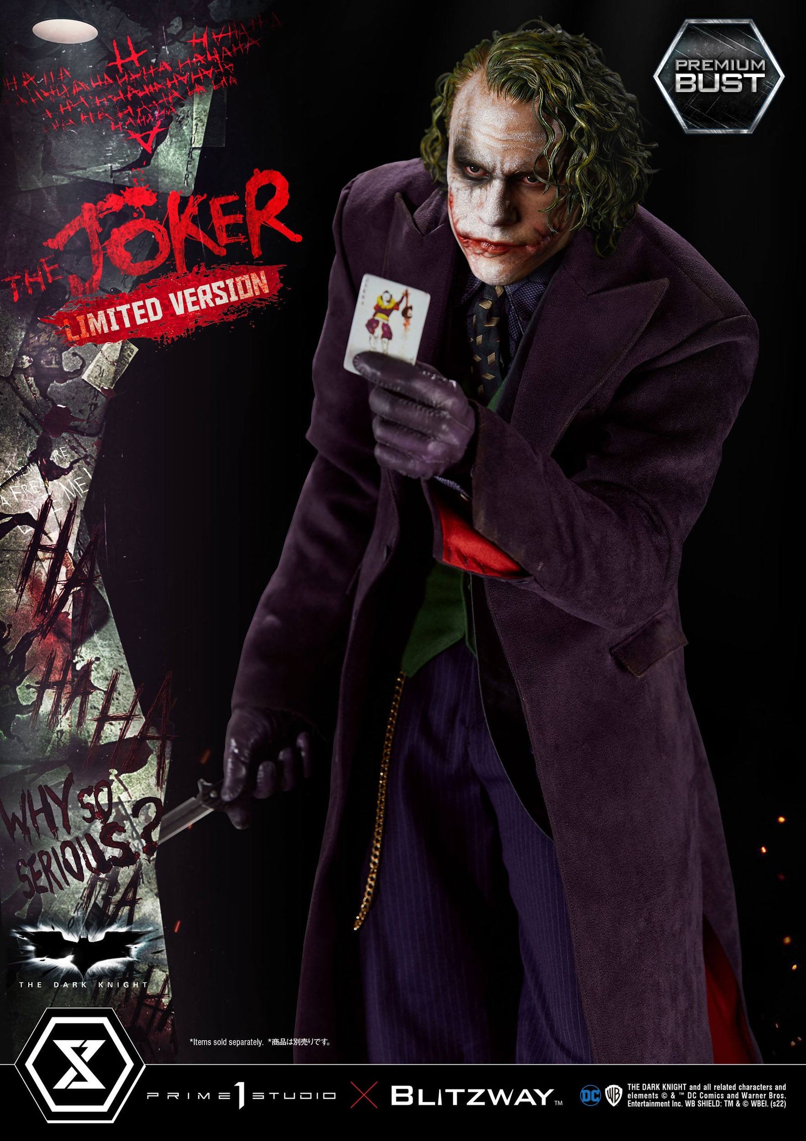 The Dark Knight Premium Bust The Joker Limited Version 26 cm