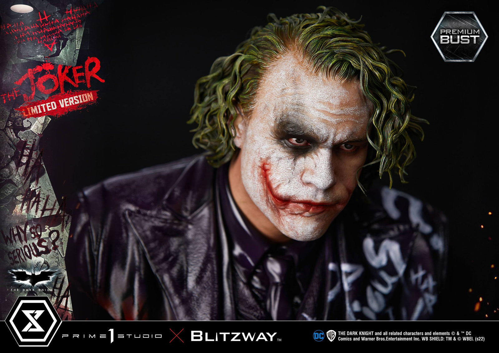 The Dark Knight Premium Bust The Joker Limited Version 26 cm