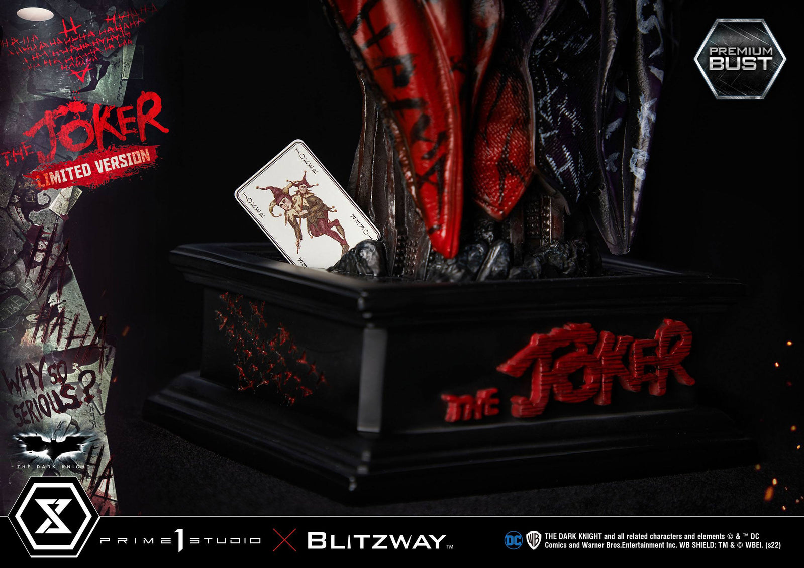 The Dark Knight Premium Bust The Joker Limited Version 26 cm