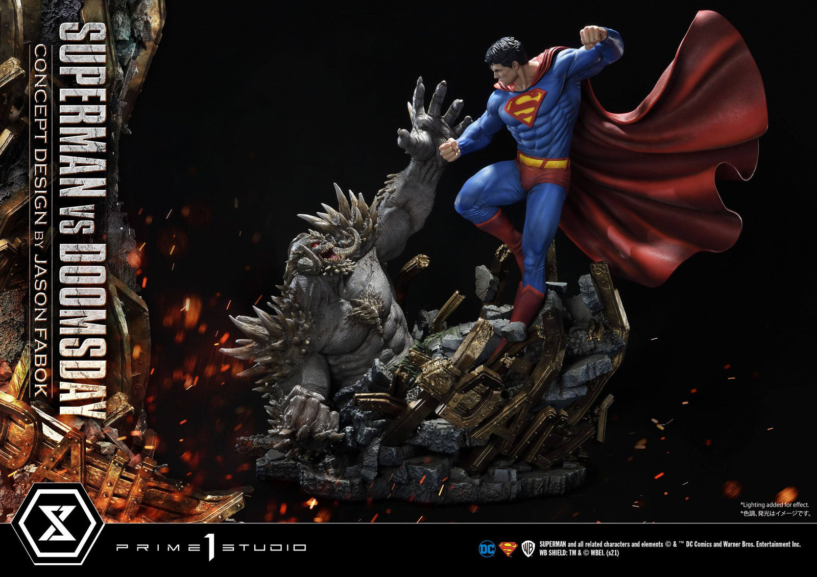 DC Comics Statue 1/3 Superman Vs. Doomsday by Jason Fabok 95 cm