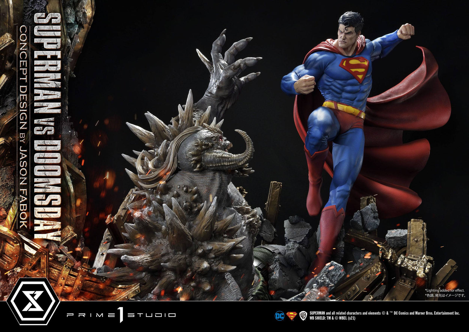 DC Comics Statue 1/3 Superman Vs. Doomsday by Jason Fabok 95 cm