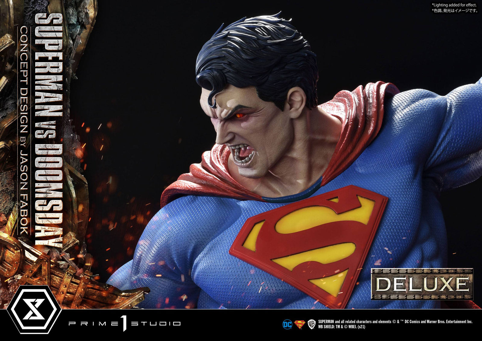 DC Comics Statue 1/3 Superman Vs. Doomsday by Jason Fabok Deluxe Bonus Version 95 cm