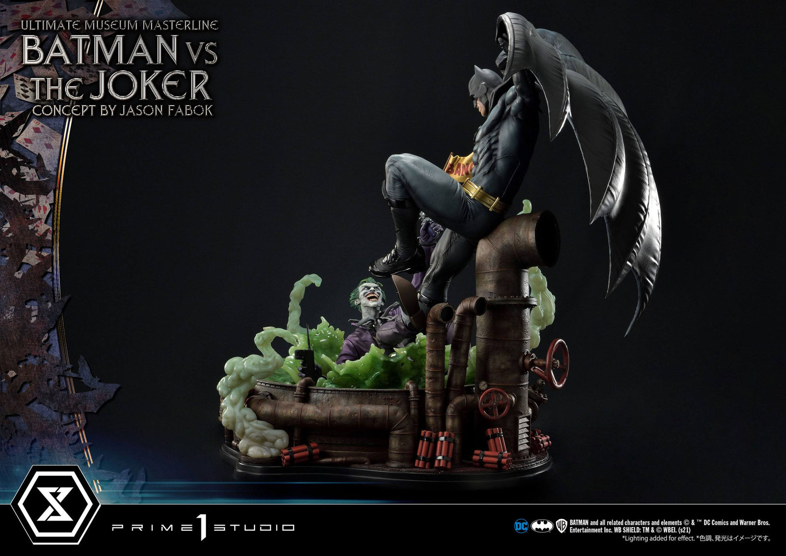DC Comics Statue 1/3 Batman vs. The Joker by Jason Fabok 85 cm