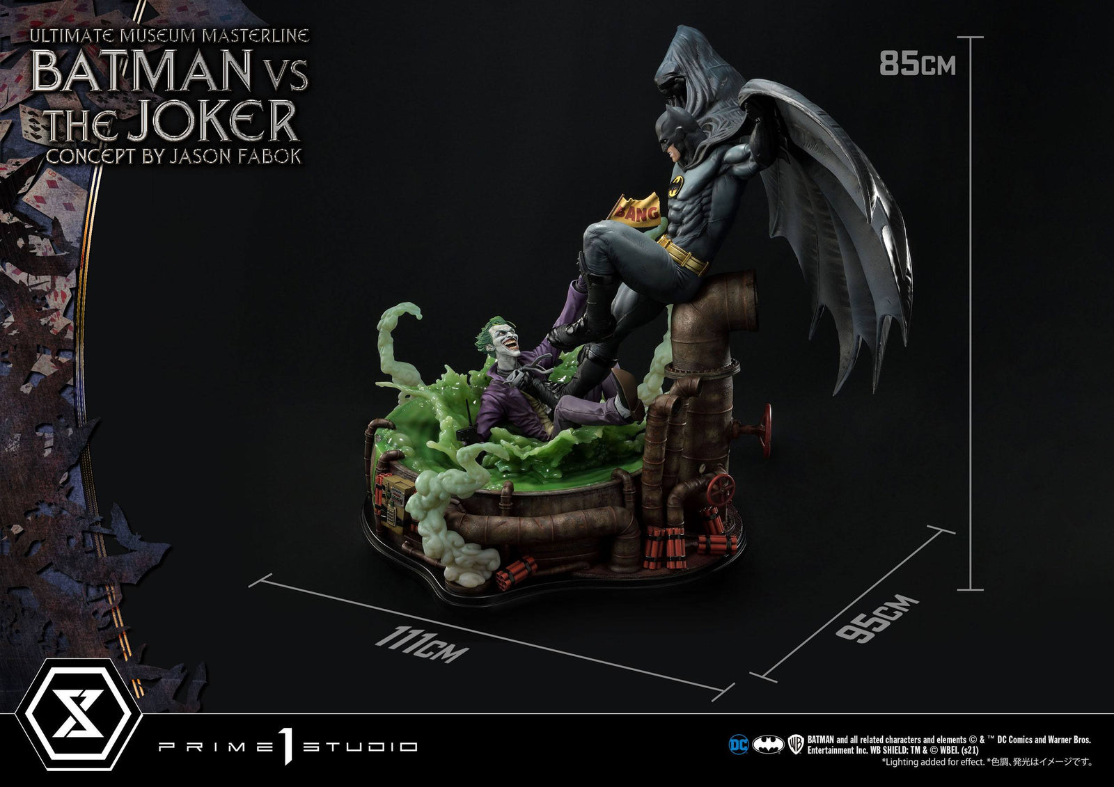 DC Comics Statue 1/3 Batman vs. The Joker by Jason Fabok 85 cm