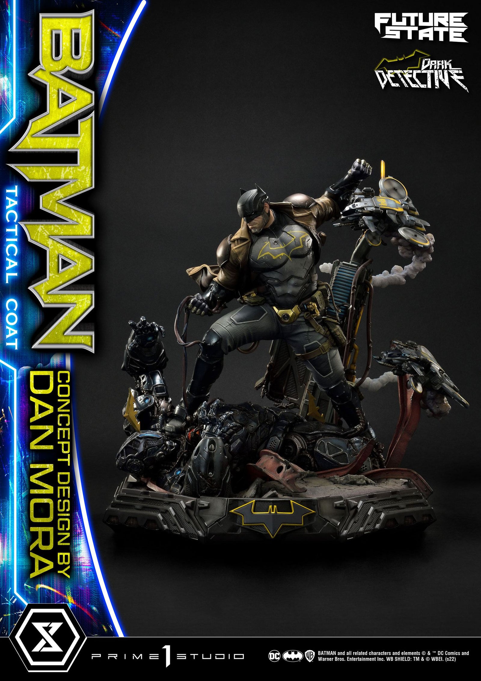DC Comics Statue 1/4 Batman Dark Detective Tactical Coat Concept Design by Dan Mora 59 cm