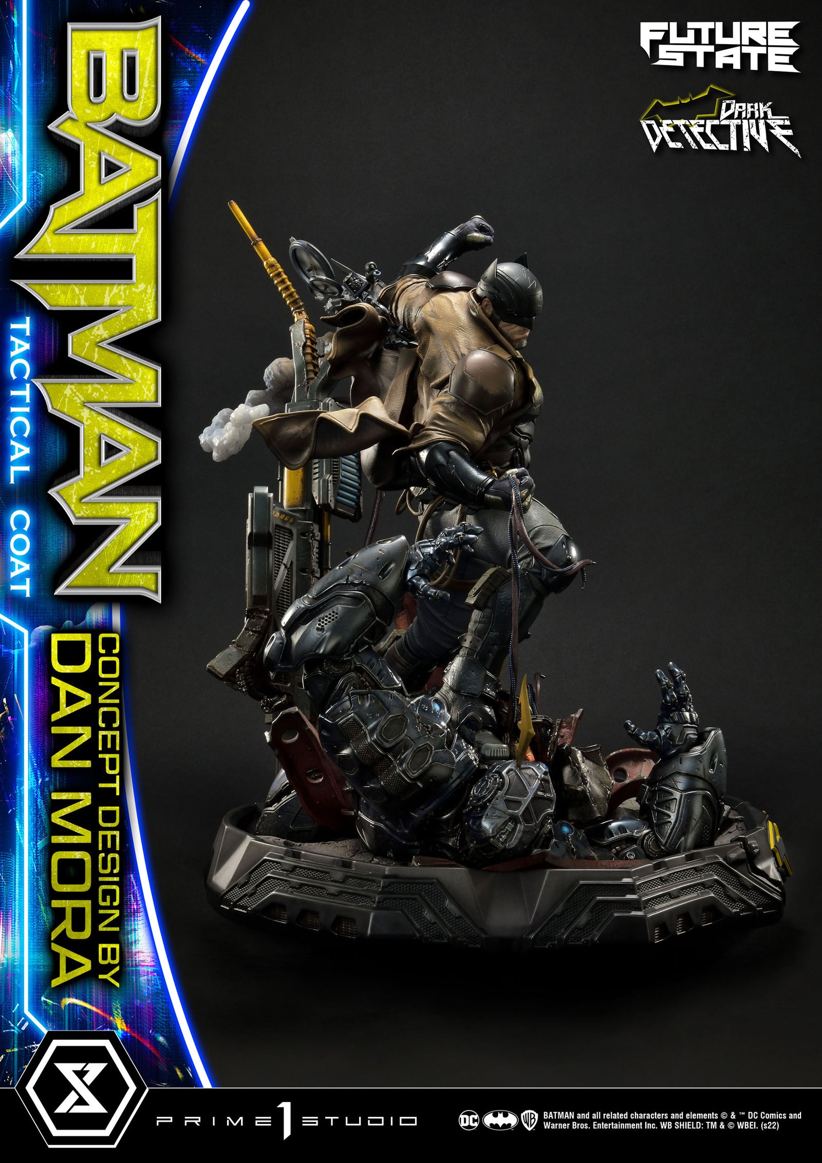 DC Comics Statue 1/4 Batman Dark Detective Tactical Coat Concept Design by Dan Mora 59 cm