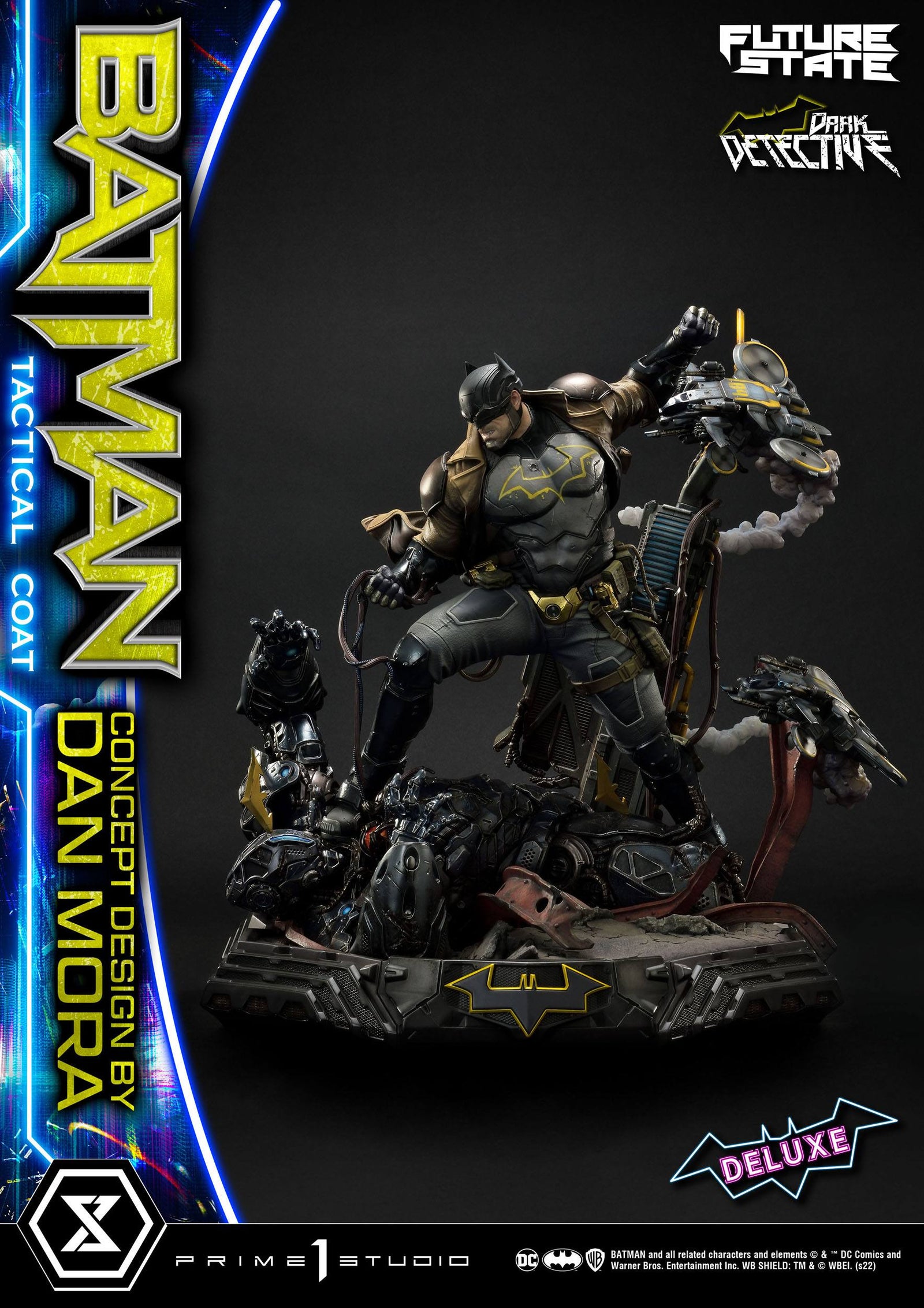 DC Comics Statue 1/4 Batman Dark Detective Tactical Coat Concept Design by Dan Mora Deluxe Bonus Version 59 cm