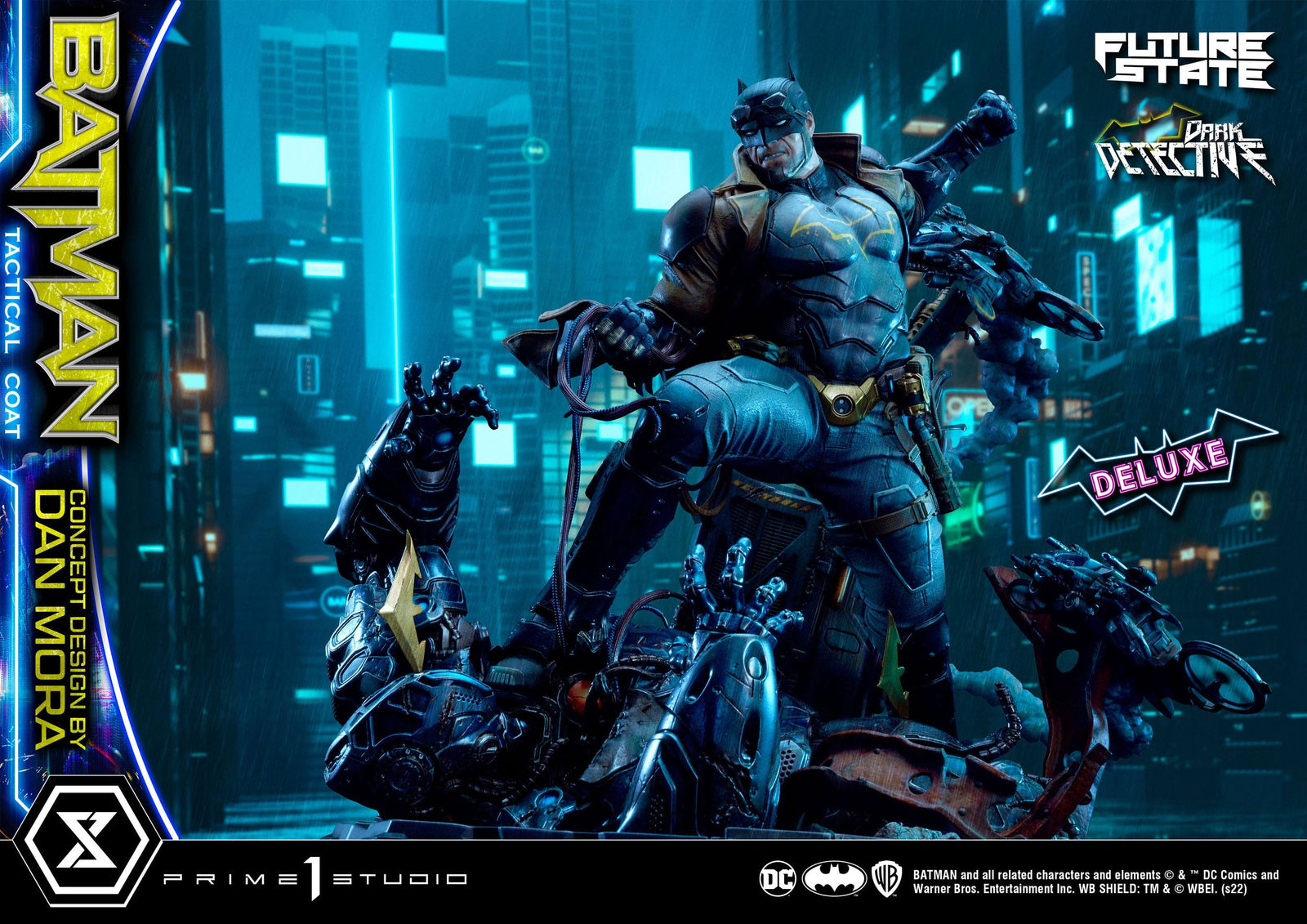 DC Comics Statue 1/4 Batman Dark Detective Tactical Coat Concept Design by Dan Mora Deluxe Bonus Version 59 cm