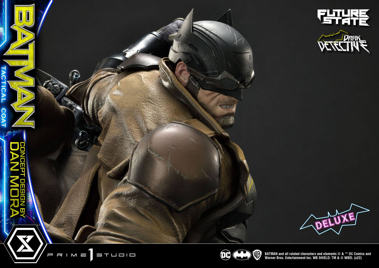DC Comics Statue 1/4 Batman Dark Detective Tactical Coat Concept Design by Dan Mora Deluxe Bonus Version 59 cm