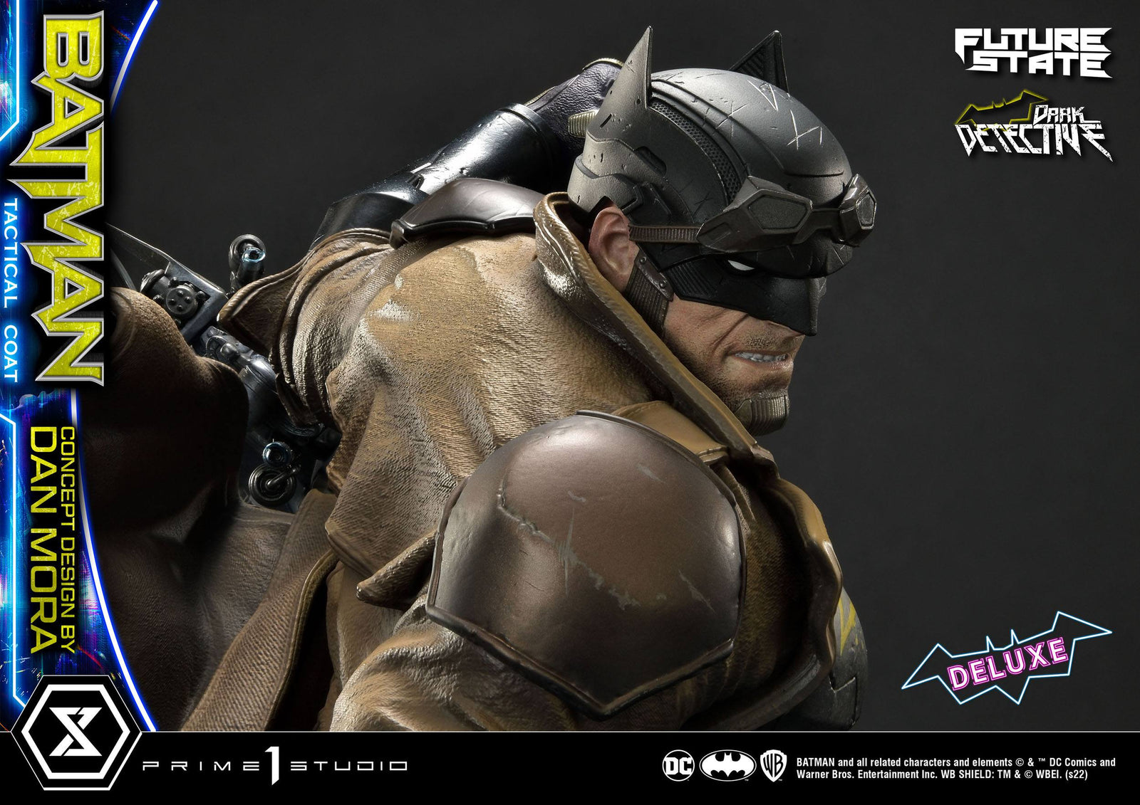 DC Comics Statue 1/4 Batman Dark Detective Tactical Coat Concept Design by Dan Mora Deluxe Bonus Version 59 cm