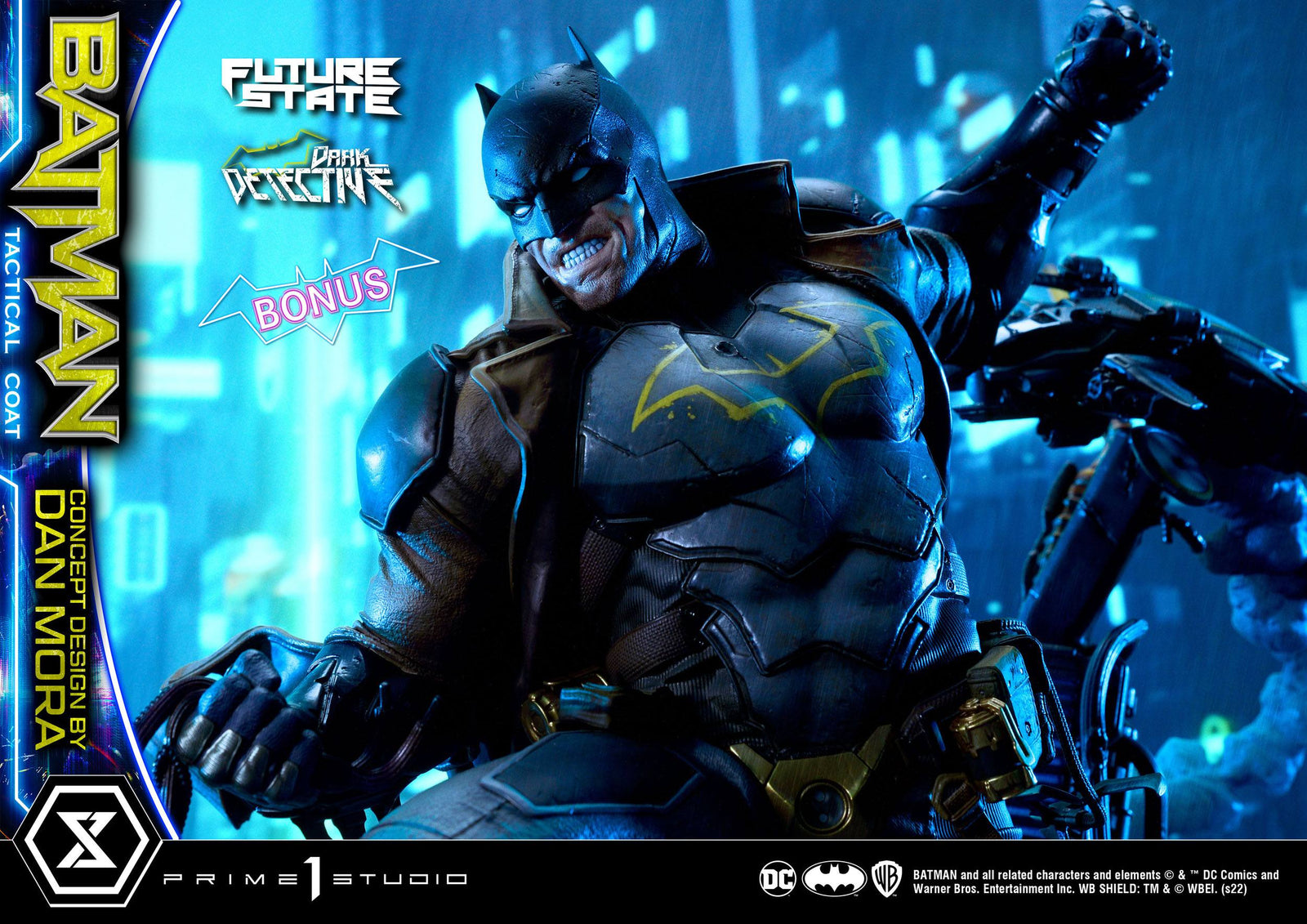 DC Comics Statue 1/4 Batman Dark Detective Tactical Coat Concept Design by Dan Mora Deluxe Bonus Version 59 cm