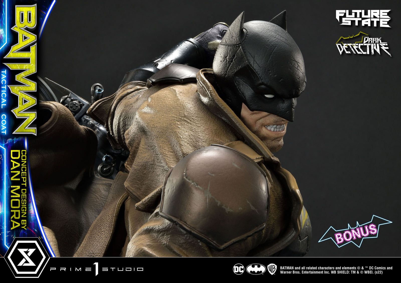 DC Comics Statue 1/4 Batman Dark Detective Tactical Coat Concept Design by Dan Mora Deluxe Bonus Version 59 cm
