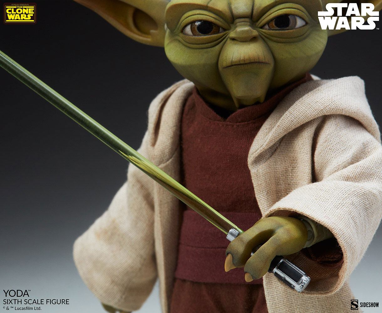 Star Wars The Clone Wars Action Figure 1/6 Yoda 14 cm