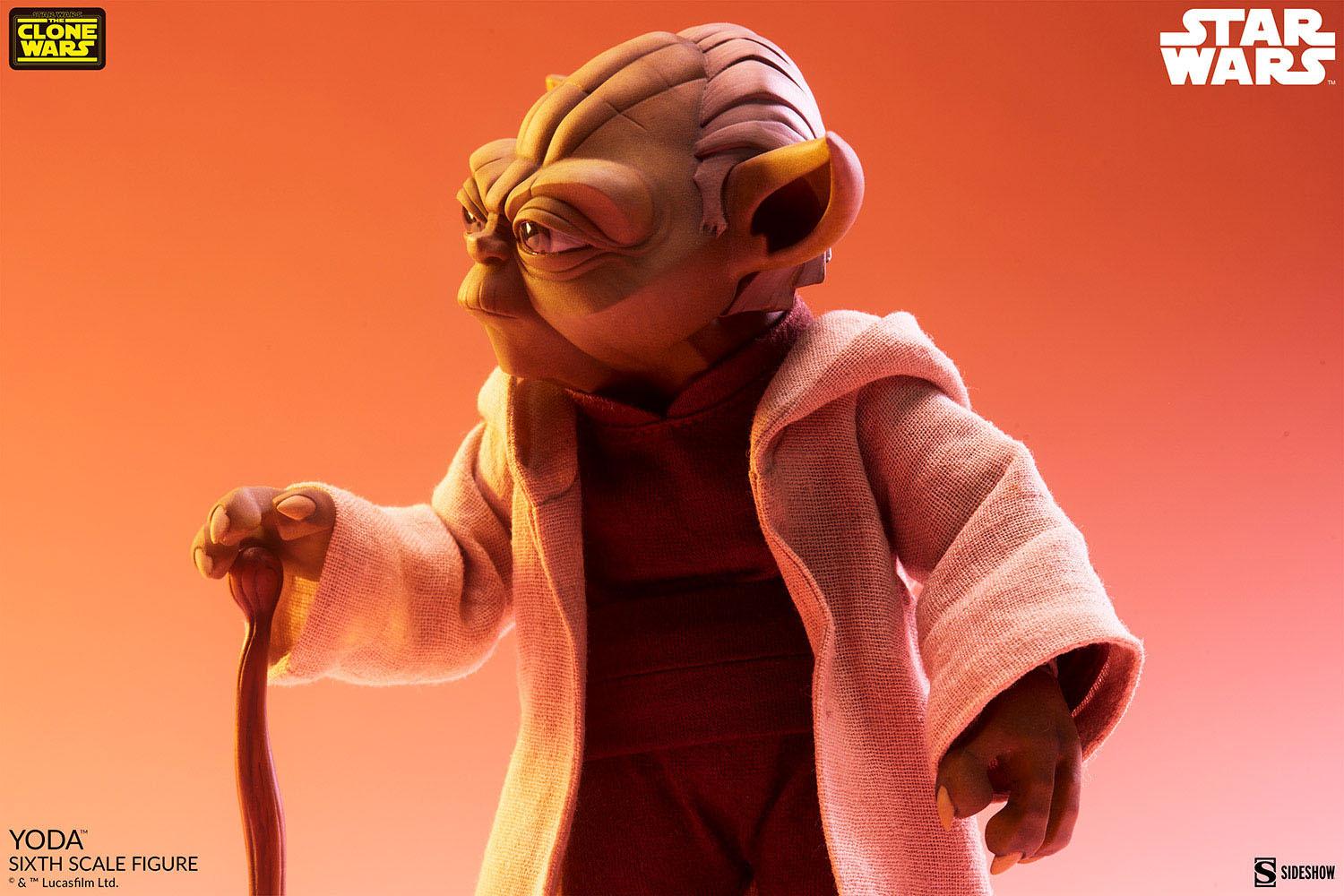 Star Wars The Clone Wars Action Figure 1/6 Yoda 14 cm