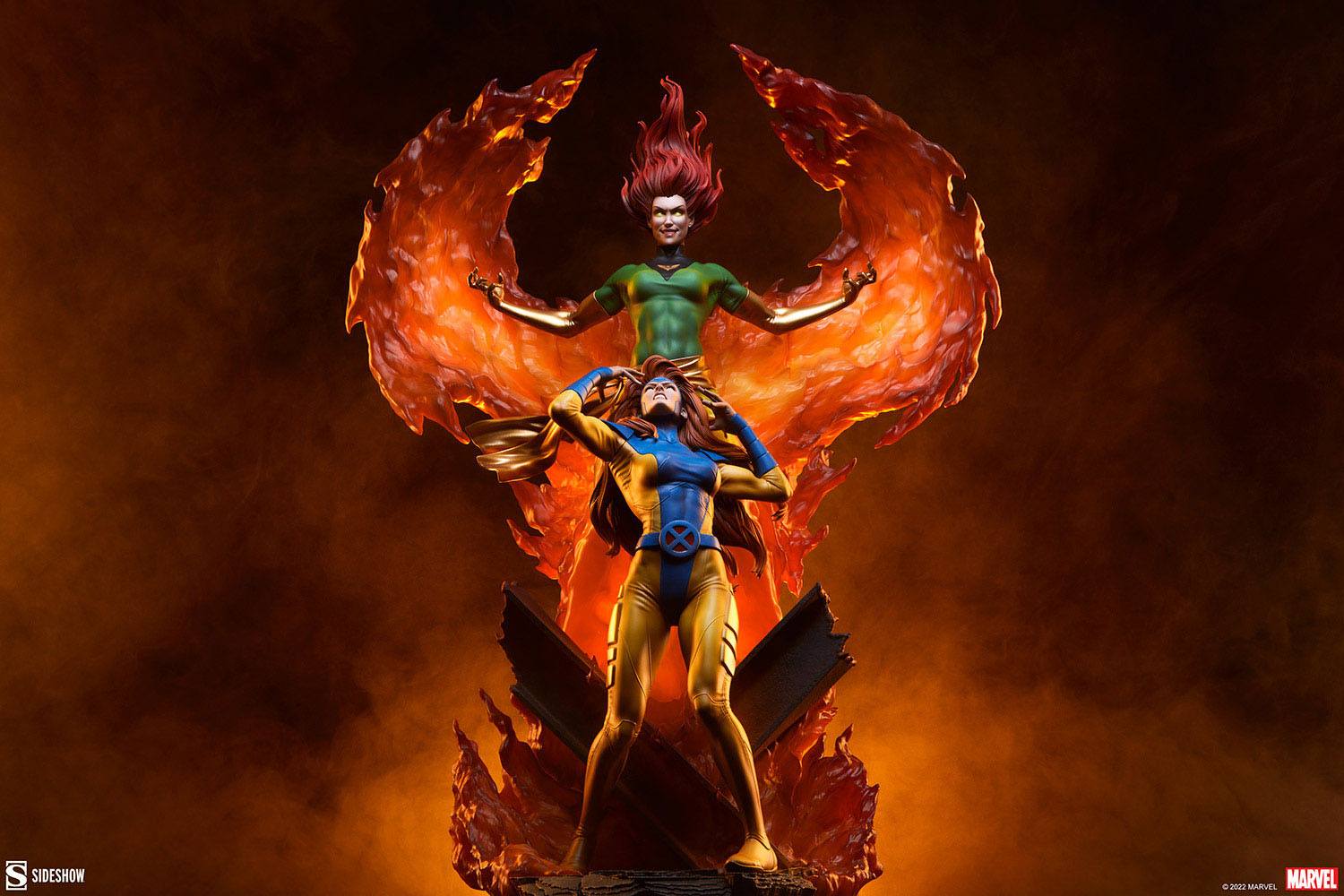 Marvel Maquette Phoenix and Jean Grey 66 cm