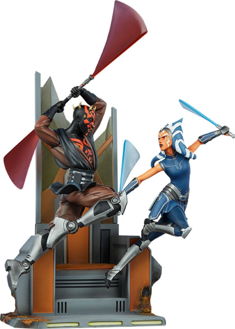 Star Wars: The Clone Wars Diorama Ahsoka Tano vs Darth Maul 51 cm