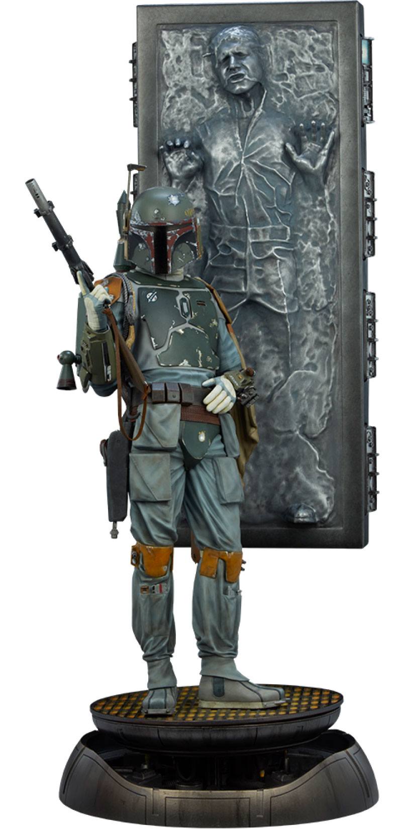 Star Wars Premium Format Statue Boba Fett and Han Solo in Carbonite 70 cm