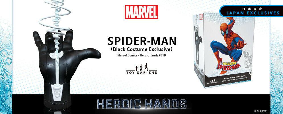 Marvel Heroic Hands Life-Size Statue #1B Spider-Man Black Suit 26 cm