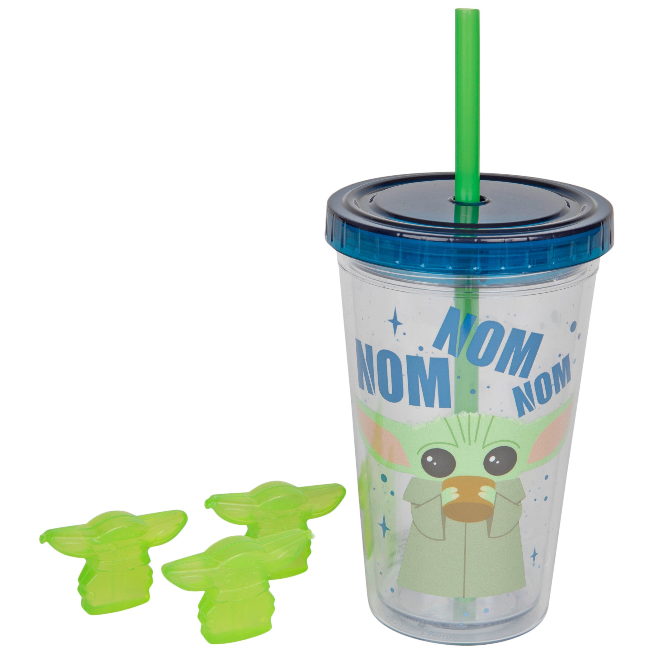 Star Wars The Mandalorian Nom Nom Nom 12oz Cup with Lid and Straw