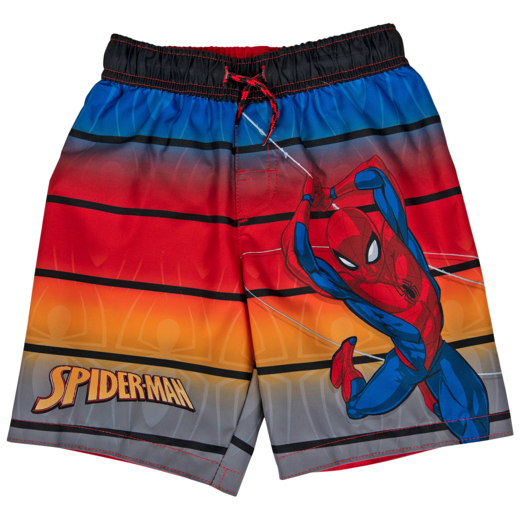 Spider-Man Character Swinging Youth Swim Shorts