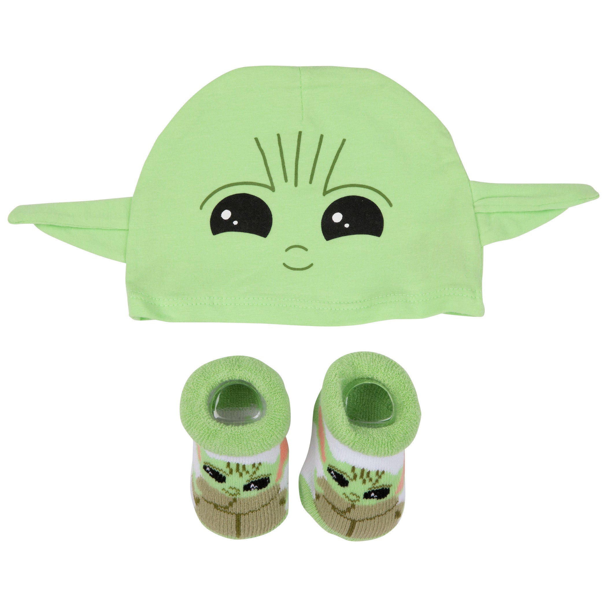 Star Wars The Mandalorian The Child Grogu 2-Piece Hat and Booties Set