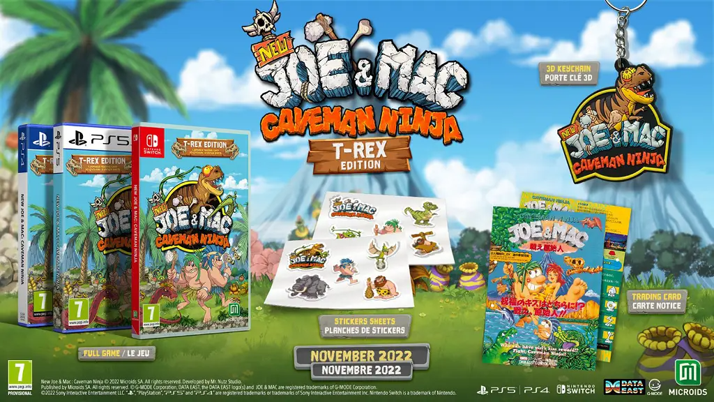 New Joe & Mac: Caveman Ninja [T-Rex Edition] PLAYSTATION 5