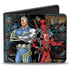 Cable and Deadpool Comic Scene Pose Bi-Fold Wallet
