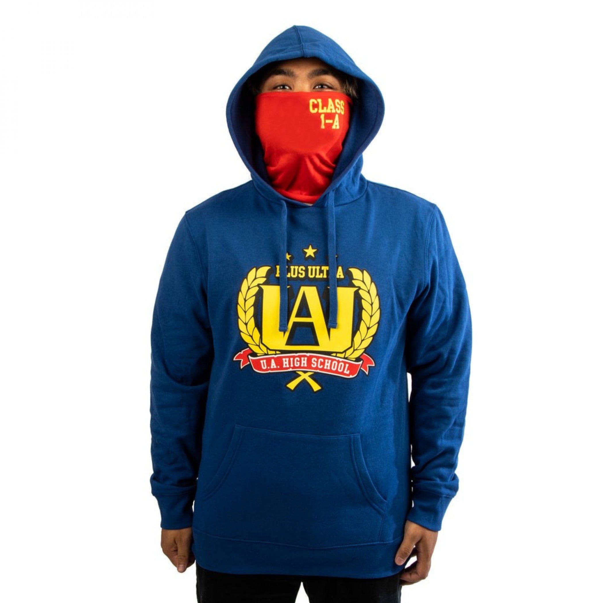 My Hero Academia Crest Hoodie with Built-in Face Mask Gaiter