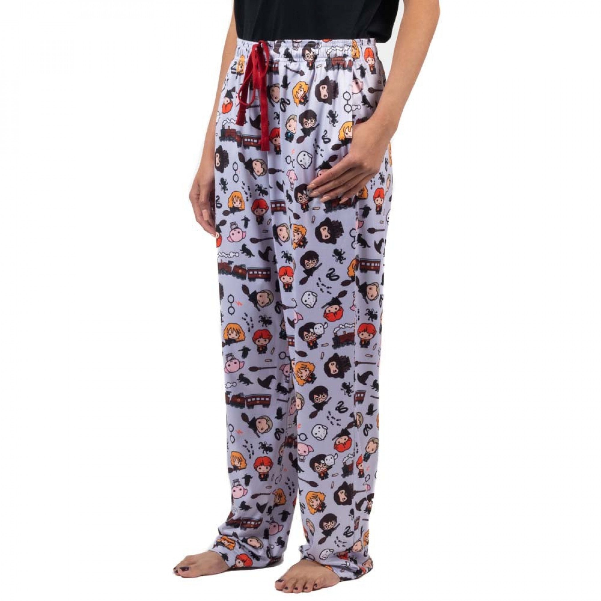 Harry Potter Chibi Characters All-Over Print Juniors Sleep Pants