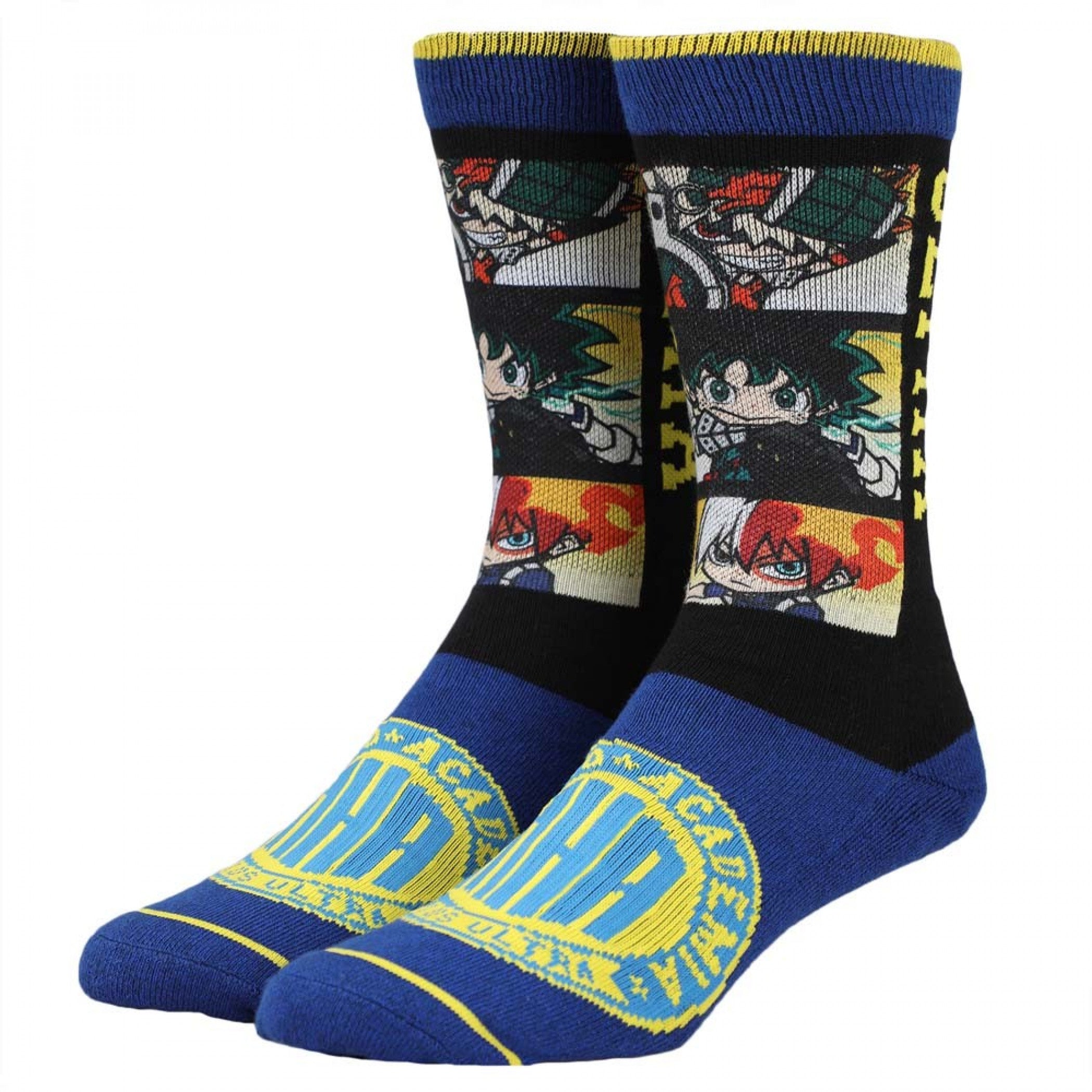 My Hero Academia Chibi Sublimated Crew Socks