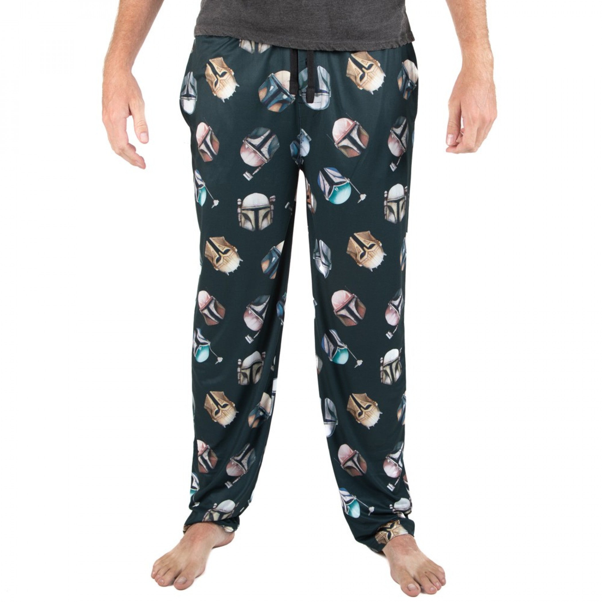 Star Wars The Mandalorian Helmets All Over Print Sleep Pants