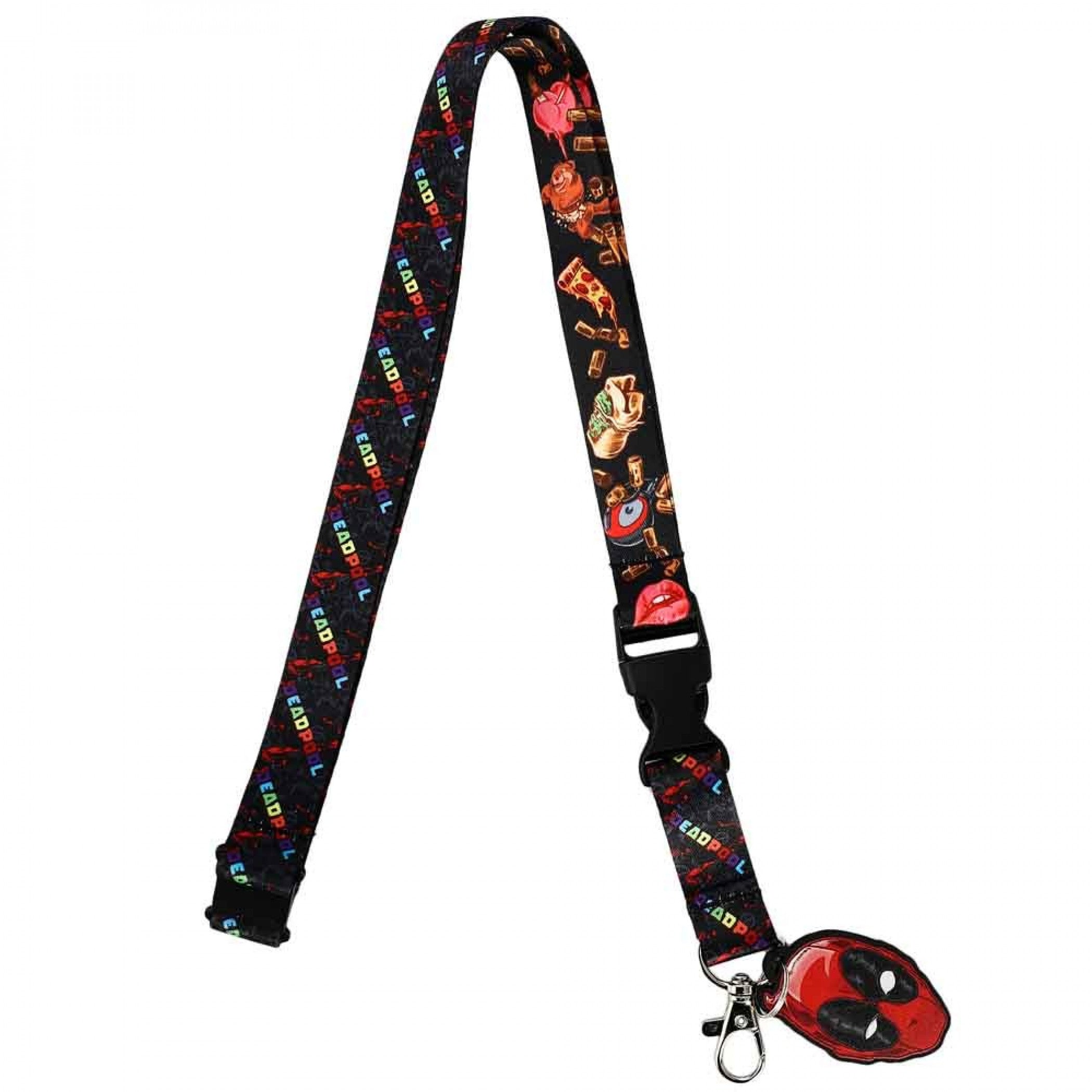 Deadpool Objects of Affection Rainbow Lanyard