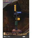 Spider-Man: No Way Home D-Stage PVC Diorama Spider-Man Black and Gold Suit Closed Box Version 25 cm