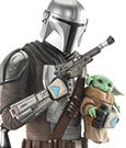 Star Wars: The Mandalorian Bust 1/6 The Mandalorian with Grogu 15 cm