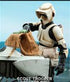 Star Wars The Mandalorian Action Figure 1/6 Scout Trooper & Speeder Bike 30 cm