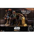 Star Wars The Mandalorian Action Figure 1/6 Boba Fett (Repaint Armor) and Throne 30 cm