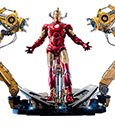 Iron Man 2 Action Figure 1/4 Iron Man Mark IV with Suit-Up Gantry 49 cm