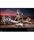 Star Wars The Clone Wars Action Figure 1/6 Heavy Weapons Clone Trooper & BARC Speeder with Sidecar 30 cm