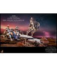 Star Wars The Clone Wars Action Figure 1/6 Heavy Weapons Clone Trooper & BARC Speeder with Sidecar 30 cm