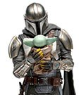 Star Wars The Mandalorian Art Scale Statue 1/10 Mandalorian & Grogu 22 cm