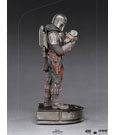 Star Wars The Mandalorian Art Scale Statue 1/10 Mandalorian & Grogu 22 cm