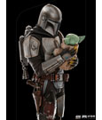 Star Wars The Mandalorian Art Scale Statue 1/10 Mandalorian & Grogu 22 cm