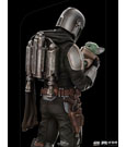 Star Wars The Mandalorian Art Scale Statue 1/10 Mandalorian & Grogu 22 cm