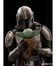Star Wars The Mandalorian Art Scale Statue 1/10 Mandalorian & Grogu 22 cm