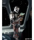 Star Wars The Mandalorian Art Scale Statue 1/10 Mandalorian & Grogu 22 cm
